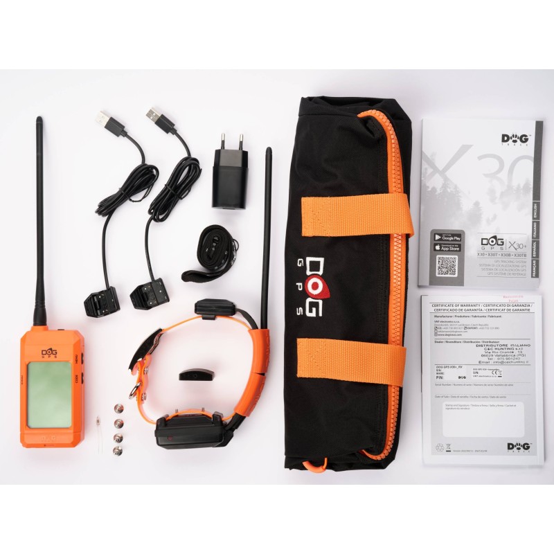 Kit Dogtrace DOG GPS X30T con collare dotato di modulo di addestramento