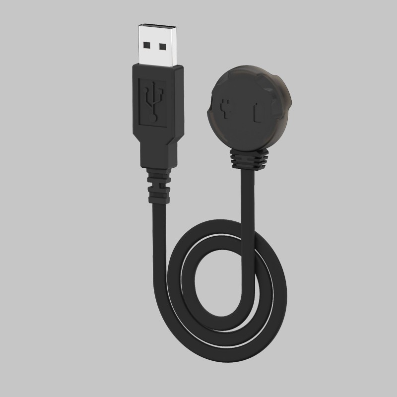 Caricatore magnetico Armytek AMC-03 collegato alla testa di una torcia