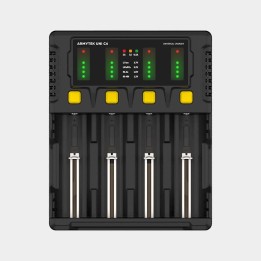 Armytek Uni C4 Charger / 4ch / Input AC 85-264V or DC 12V / Output up to 2A per channel – A04501C