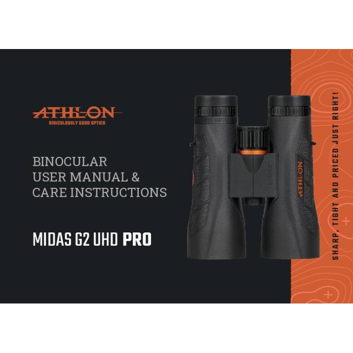 Athlon – Binocolo – MIDAS G2 PRO UHD 12×50 – RETICOLO ATBR MIL